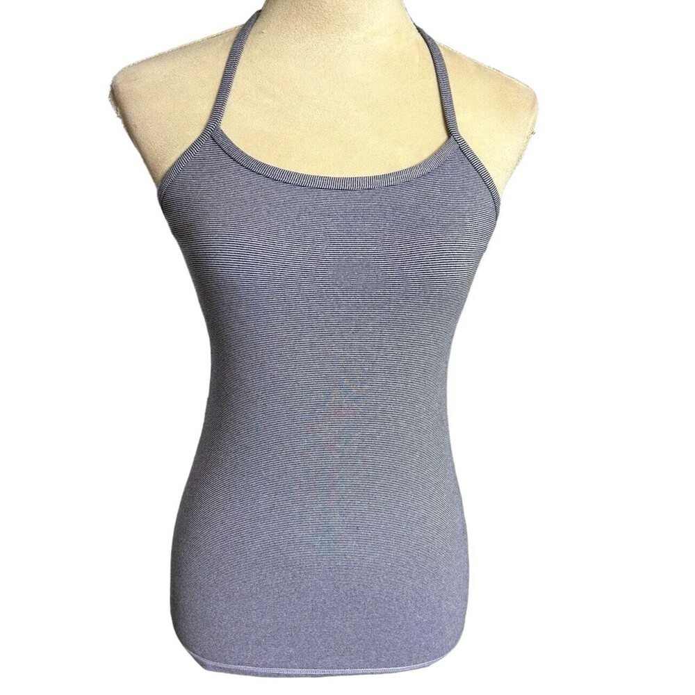 lululemon athletica Heather Gray Ribbed Tank Top